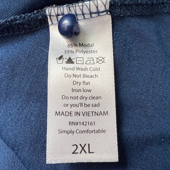 LuLaRoe Womens Top 2XL Puff Sleeves Smocked Relaxed Career Workwear Office Chic - Picture 9 of 11